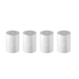 ROMMELSBACHER Ceramic Portion Cup Set JB 4 – 125 ml Each with Lid Suitable for JG 80 Yoghurt Maker White