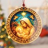 Nativity Mary and Baby Jesus Ornament – nativity ornament –