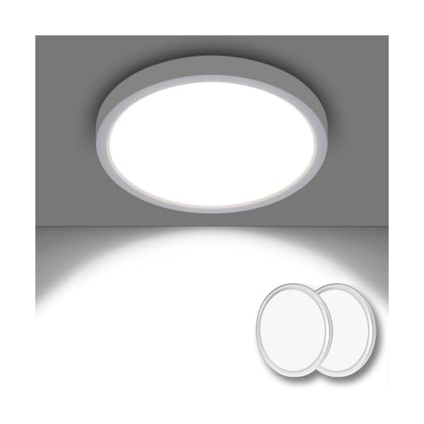 BUOTAU 15W Klein Hell LED Deckenleuchte Flach Rund Decke Lampe