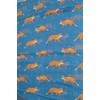 GFM Fox Foxes Animal Scarf FXM-01-TNL Teal 42, FXM-01-TNL Teal