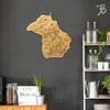 Totally Bamboo Destination Michigan State Shaped Serving and Cutting Board,