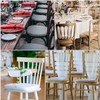 WedDecor Black Spandex Seat Chair Pad Slipcover for Chiavari, Wedding