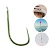 BESPORTBLE 50pcs Barbless Fishing Hooks Fish Hooks for Competitive Fishing