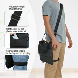 Beautyflier Urine Drainage Bag Holder with Catheter Pipe Cover & Adjustable Shoulder Strap, Catheter Bag Cover for Urine Bags 2000ml or Smaller, Wheelchair and Bed-nephrostomy Supplies