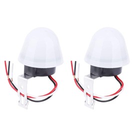 Clearhill 2 Pack 110V Automatic Light Control Switch – Outdoor Auto On/Off Twilight Sensor for Street, Garden, and Security Lighting
