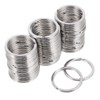 STOBOK Key Ring Accessories 50pcs Stainless Steel Keyring Clips Keyring