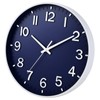 HZDHCLH 25 cm Silent Wall Clock without Ticking Sweeping Second