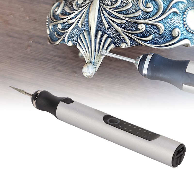 Electric Engraving Pen 3 Gear Speed Adjustment Portable Rechargeable Cordless