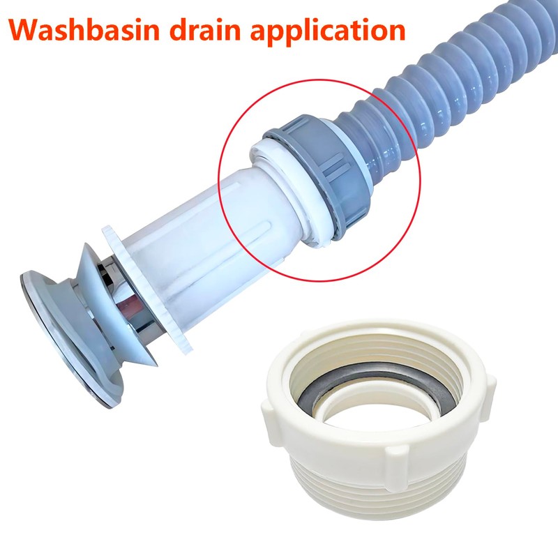 Qrity 1PCS Kitchen Sink Waste Pipe Fitting 39mm Female Thread