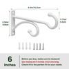 pickpiff 6-Inch Planter Hooks for Hanging Plants - Plant Hanger