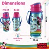HOVUK 600ml Minnie Mouse Water Bottle with Carry Strap, Push