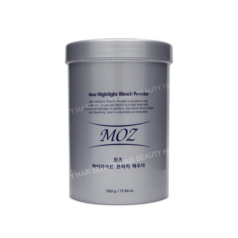 Zab 자브 모즈 하이라이트 브리치 파우더 (탈색제) 500g [02_염색볼(색상디자인랜덤) 1개]