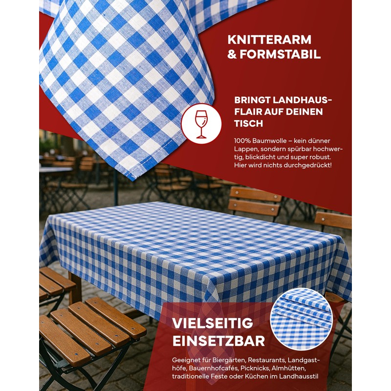 texpot Country House Tablecloth 110 x 140 cm Blue /