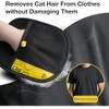 Viorane Pet Hair Removal Gloves 2-Pack | Antistatic Reusable Grooming
