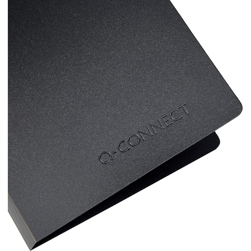 Q-Connect Polypropylene Name Business Card Holder 160 Card Black