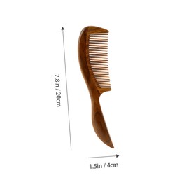 Gatuida Sandalwood Static Wooden Hair Comb Durable Fine Tooth Design for Professional Home Use for Smooth Hair Styling Great Option