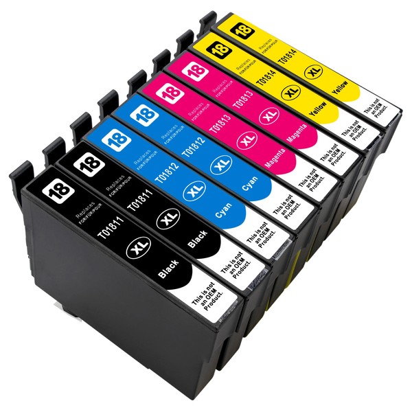 ESMONLINE Set of 8 Multipack Compatible Printer Cartridges to Replace