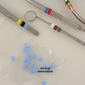 Silicone Color Bands for Instruments Identification Sold in Packs of 20 Bands Each Select Color Options | Medixplus (Light BLue)