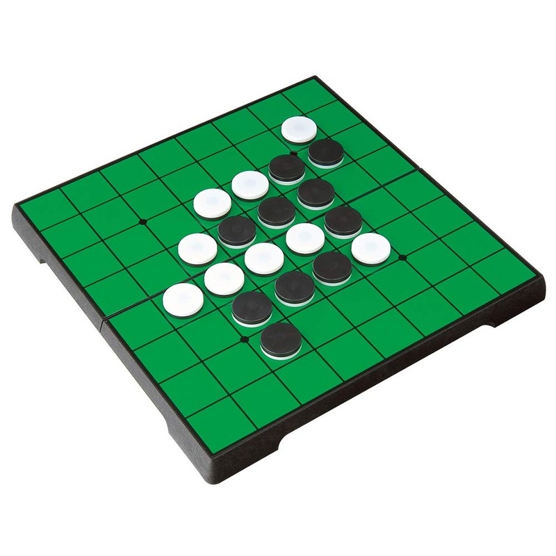 KOKOSUN Reversi Board Game, Foldable Magnetic Classic Strategy Game (Rounded