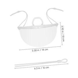 LABRIMP 5sets Facial for Restaurants Chef Nose Cover Comfortable Durable Plastic Mask 20pcs*5