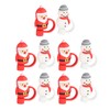 10Pcs Christmas Straw Covers Caps Cartoon Soft Silicone Christmas Straw