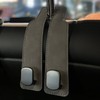 2pcs Car Headrest Hook,Car Hooks for Headrest，Leather Car Seat Headrest