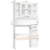 FACBOTALL Over The Toilet Storage Cabinet, Over Toilet Bathroom Organizer