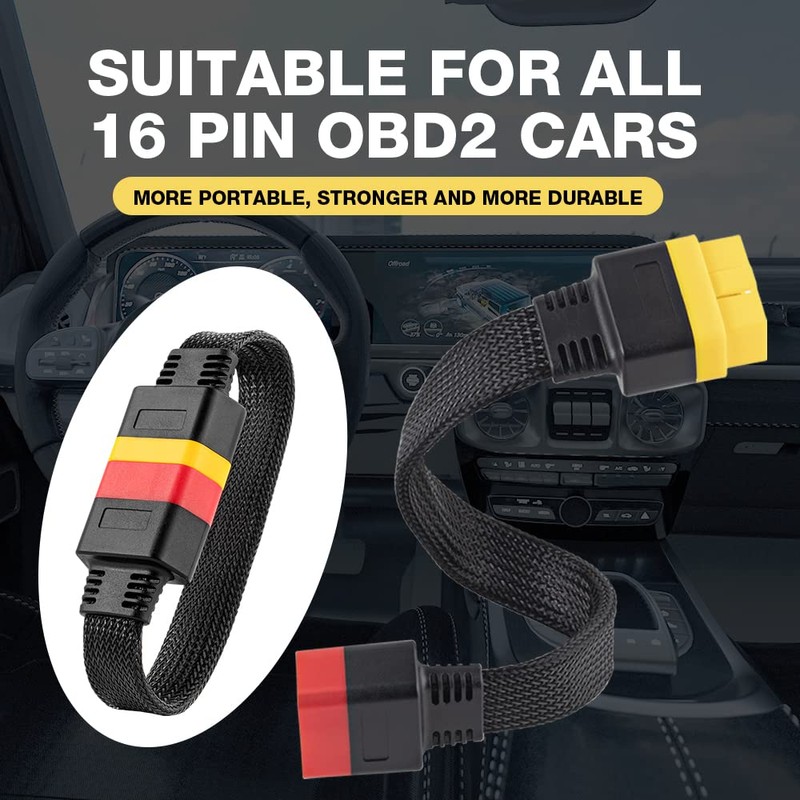 LAUNCH OBD2 Extension Cable Full 16Pin Male to Female OBDII