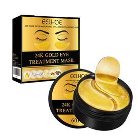 Revitalize tired eyes with EELHOE 24K Gold Eye Mask! Say goodbye to dark circles andpuffiness for a radiant, youthful look. Hydrate& soothe Gold Under Hyaluronic Acid Moisturizing
