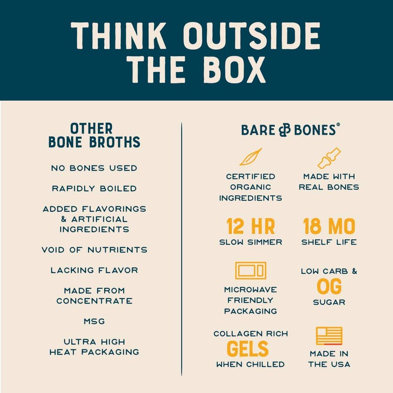 Organic Chicken Bone Broth by Bare Bones - Organic, Chicken