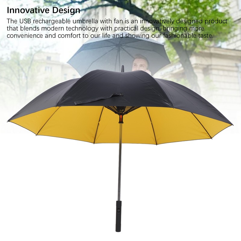 USB Charging Fan Umbrella Multifunctional Portable Foldable Sun Blocking Fan
