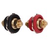 2PCS 3/8in Thru Panel Battery Terminal 250A Black Red Universal