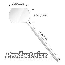 PALMERA MX Espejos Grandes Para Extensiones De Pestañas O Dental 5 Pzs