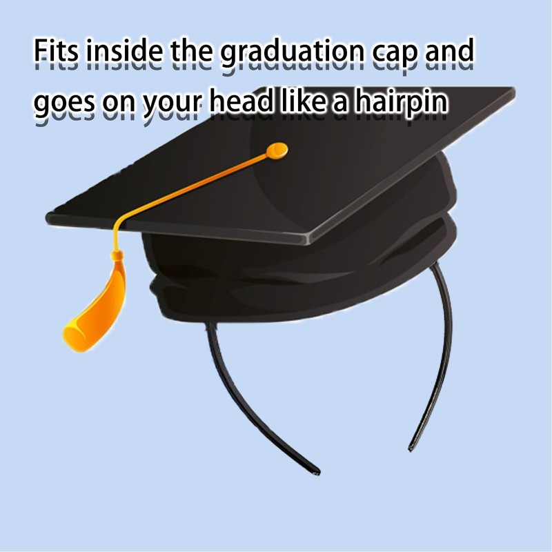 Graduation Cap Headband Secures Your Grad Cap Upgrade Insert Hairstyle
