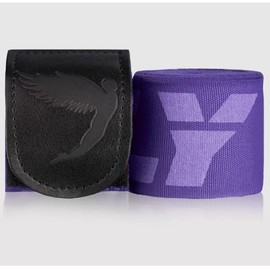FLY Sports Premium Boxing and Martial Arts Equipment | Boxing Hand Wraps | Big Logo Handwraps (Purple, 450cm)