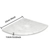 Jusmioke 9 Inch Marble Corner Shower Shelf for Bathroom, Shower