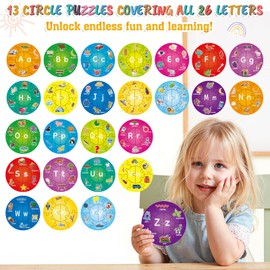 PraxiKidy Alphabet Puzzle, ABC Alphabet Learning Toys for Kids Ages 3-5, Pre-k Lowercase Uppercase Letter Game for Toddlers, Kindergarten Classroom Must Haves Educational Preschool Learning Activities