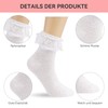 Leikedun 6 Pairs of Women's Ruffle Socks, Lace Socks for