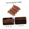 TOVINANNA 4pcs Portable Retro Wood Combs Wide Tooth Detangling Static