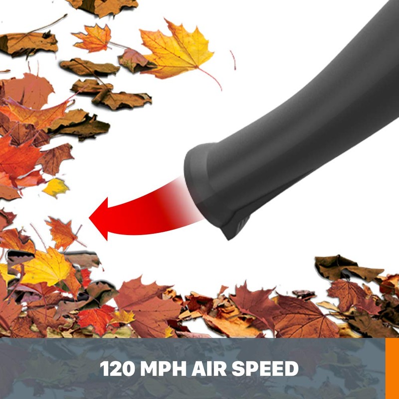 WORX WG545.9 20V Cordless Leaf Blower, Electric Blowers for Lawn