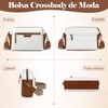 Bolsa Crossbody Mujer Bolso Bandolera de Cuero Vegano Bolso Crossbody