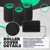 Teenyyou 12 Pcs 3.9" Textured Bed Liner Roller Covers Quick