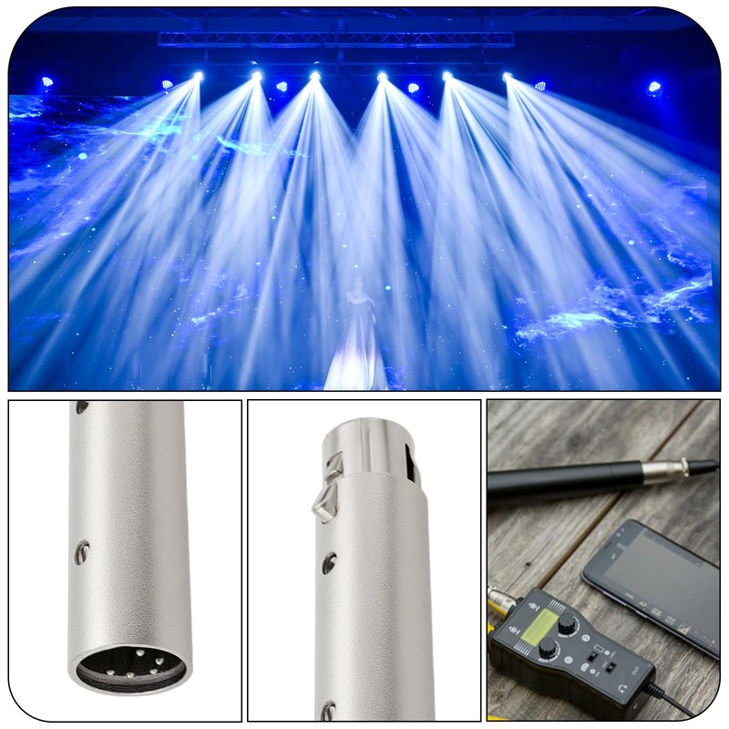 VGOL 1 Piece XLR Connector 5-Pin XLR to 3-Pin XLR