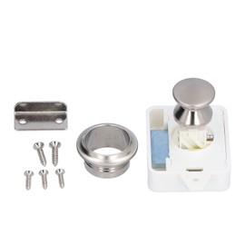 Push Button Lock Zip Lock Push Button Latch Cabinet Catch Door Knob Universal for Yacht Motorhome Camper Caravan