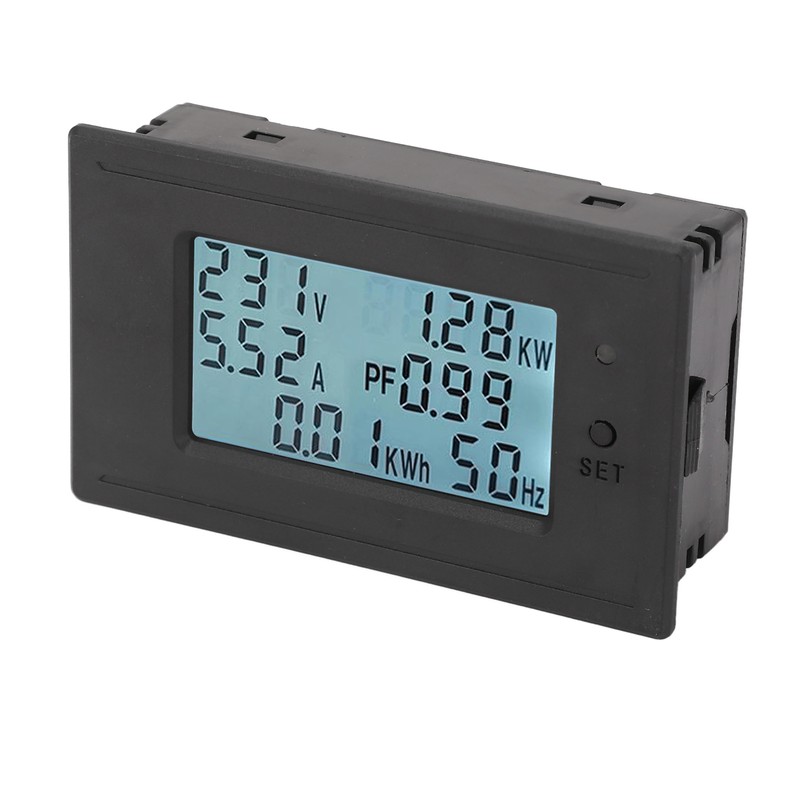 Battery Capacity Monitor Current Voltage Temperature Indicator Backlit LCD Display