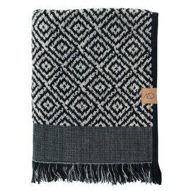 Mette Ditmer Morocco Bath Towel, W70 x L140 cm, Black/White