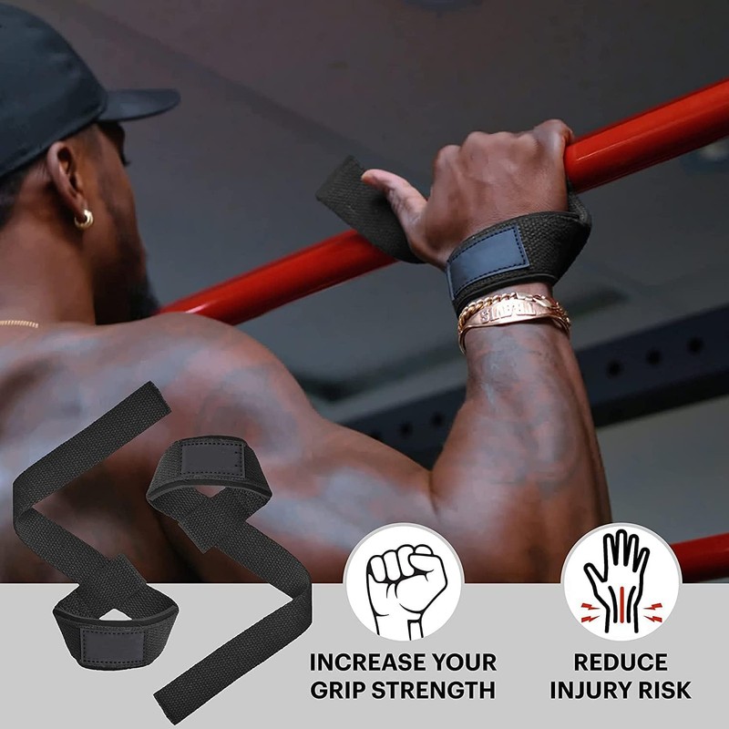 Lifting Straps for Weight Lifting, Crossfit, Bodybuilding, Powerlifting and deadlifting.