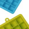 Szxc Silicone Ice Cube Trays with Lids - 2 Pack