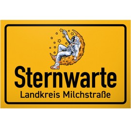 DankeDir! Sternwarte Landkreis Milky Way - Sign Funny Saying 30 x 20 cm - Saying Sign Funny Saying Wall Sign Birthday Gift Door Sign - Gift Idea Universe