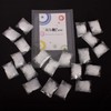 WeKen White Hair Net 24Pcs Individual Package 20" Invisible Elastic